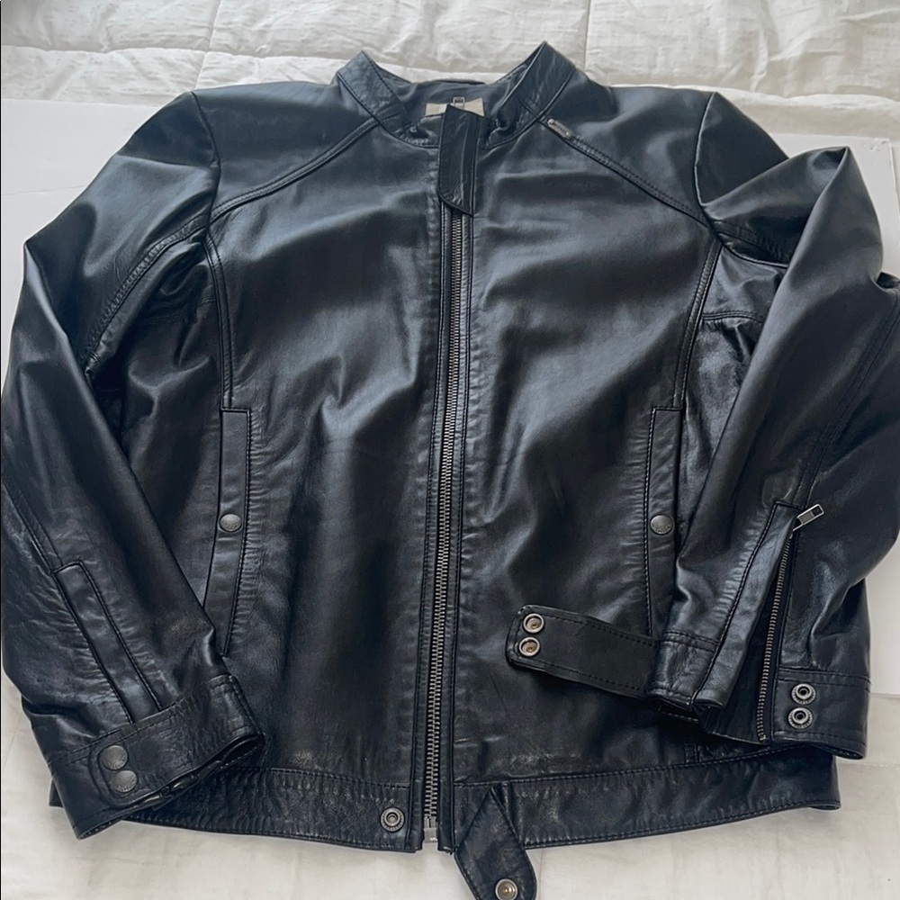 Black Leather Diesel Women's Jacket - Picture 10 of 10